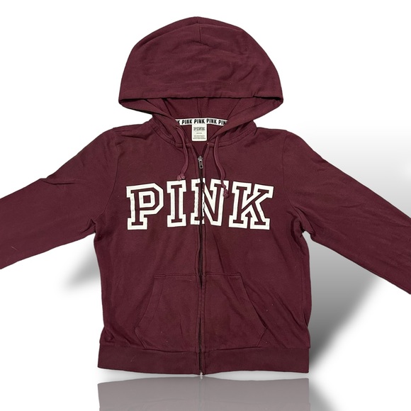 Victoria's Secret pink zip sweater - Picture 3 of 7